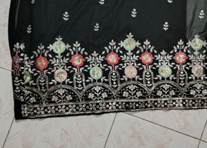 Black Padded Kurta