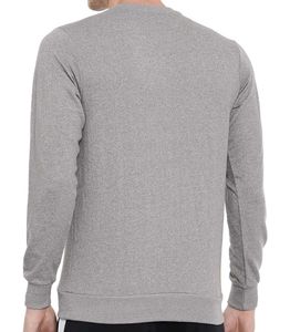 Proline Active Men Grey Melange Printed Sweatshi