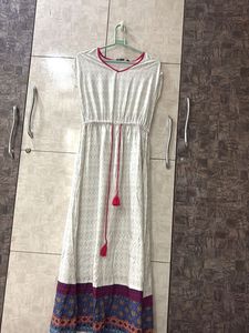 White  Boho Maxi Dress