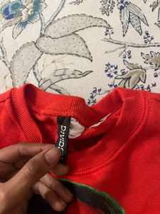 Red Billie Eilish Graphic Sweatshirt