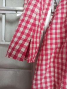 Vintage Gingham Knot-Front Dress