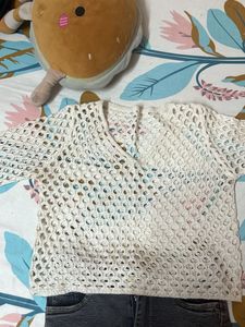 Crochet Knit Top