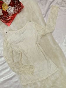 🖤🤍Lace Collar Top🤍🖤