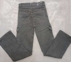 Grey Cargo Style Pants
