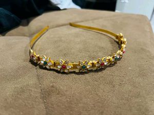Floral Gold Headband