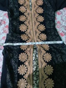 Embroidered Black &amp; Gold Tunic