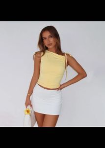 Yellow One-Shoulder Top