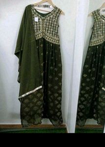 Elegant Teal Anarkali Kurta Set