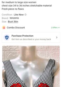 Tops &amp; Dresses For Rs.99 Only/ Checkered🌹 bikini
