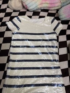 Sequin Striped dress