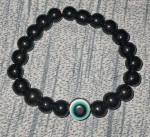 Black Bead Bracelet