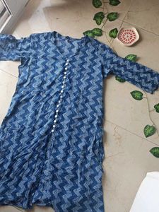 Blue Printed Kurta