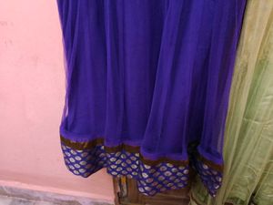 Elegant NewNet PurpleAnarkaliKurti+Dupatta -Unus