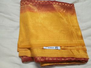 New Red And Yellow Kubera Pattu