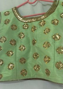 Crop Top Lehenga With Dupatta