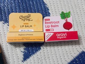 Chemist at play and aravi organic lip balm