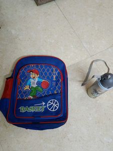 School Bag And Bottle