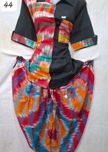 Gamchha Dhuti Pant And Shirt Set