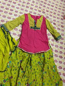 Biba Girls Kurta Set( 3 Piece)