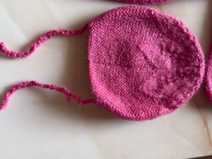 Adorable Pink Knitted Baby Set