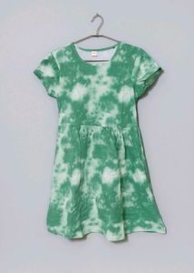 Green Tie-Dye T-Shirt Dress (New)