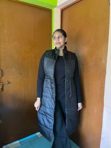 Sleeveless Padded Longline Gilet