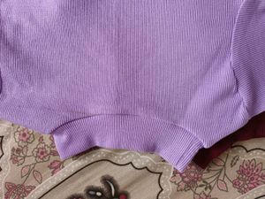 Burgundy and Purple Mock Neck Top Combo