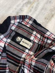 Black White Check Top