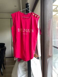 Balmain Paris Graphic Tank Top