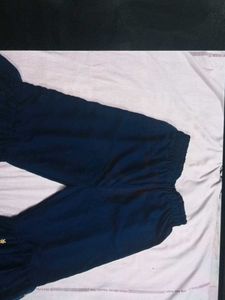 Navy Star Print Palazzo Pants