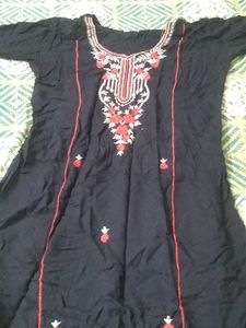 Kurti With Embroidery On It