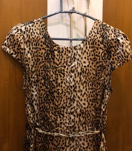 Cortigiani Dubai Mini Leopard Print Dress