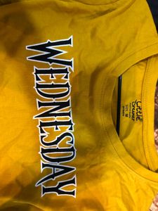 Yellow Wednesday Adams  Tee