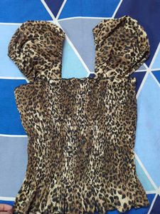 Animal Print Fancy Top