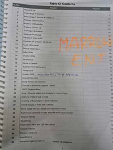 Marrow ENT Notes - Medical Study Aid