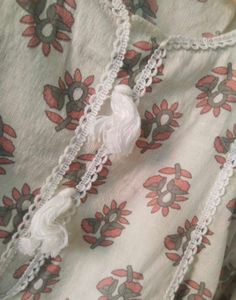 Floral Printed Grey Kurta