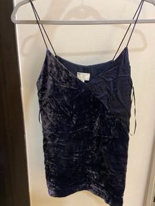 Y2k Velvet Strappy Top