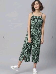 Black &amp; Green Jumpsuit