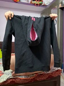 Black Heart Zip-Up Hoodie