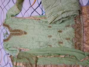 Mint Green Embellished Kameez