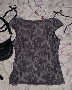 Printerest Vintage Lace Corset Top💕