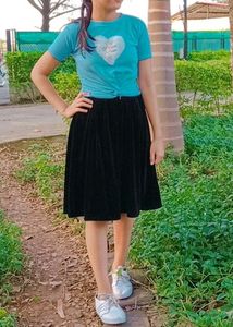 Blue Crop Top