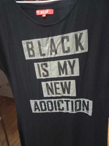 Black Graphic Print Dress