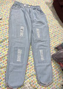 Light Wash Distressed Jeans