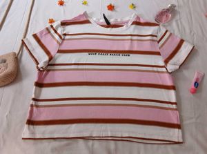 Striped Tee - West Coast Vibes