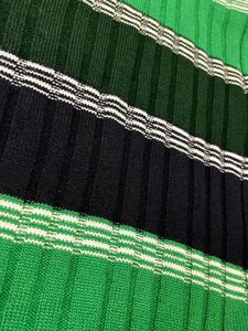 Striped Green Knit Sweater