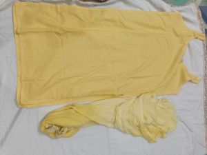 Yellow Embroidered Salwar Kameez Set