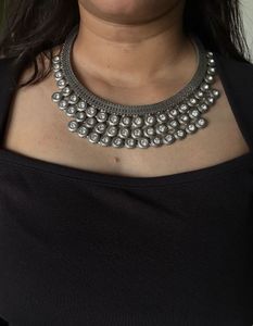 Oxidised Choker Neckpiece
