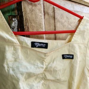 Momo Crop Top - Puff Sleeve