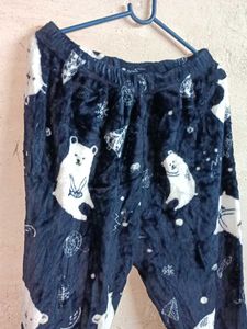 Ladies Fleece Pants Pajama Multicolour